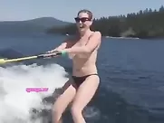 Chelsea Handler Waterskiing Video