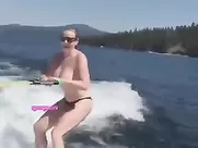 Chelsea Handler Waterskiing Video