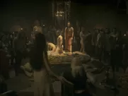Sonoya Mizuno, Sian Brooke public orgy scene from House of the Dragon s01e01 (2022) tv serie