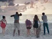 After the Wedding (2017) nude on the beach scene