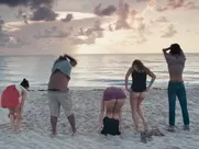 After the Wedding (2017) nude on the beach scene