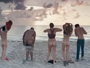 After the Wedding (2017) nude on the beach scene