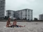 After the Wedding (2017) nude on the beach scene