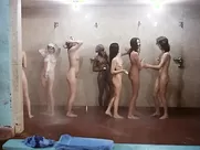 Black Alley Cats- shower scene and nude wrestling