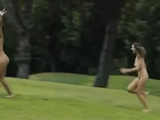 Alisson Brie running naked with her thick black friend