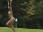 Alisson Brie running naked with her thick black friend