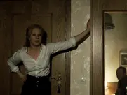 Birgit Minichmayr hot stockings spreading legs scene in Der Knochenmann (2008)