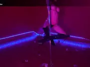 Renee Olstead topless pole dance