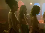 Topless girls in a bathhouse - Emily in Paris S02E03