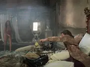 Emma Amos - Rowing with the Wind (1988)