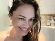 Moon Bloodgood showering