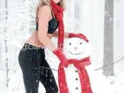 Daniela Xandru's nude, hot performance in winter