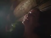 Girls in sauna and running nude