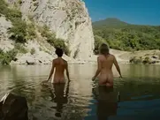 Two girls skinny dipping - Dikari 2006