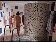 Group shower from unknown european movie