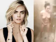 Cara Delevingne totally nude in the shower