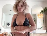 Paige VanZant dance in a bikini