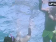 Shae Marks and Julie K. Smith topless swimming