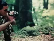 Girl pissing in wood