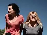 June Diane Raphael and Casey Wilson public nude