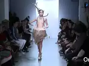 Naked catwalk on podium