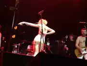 Popular Russian singer Alisa Vox naked on stage