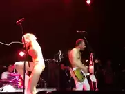Popular Russian singer Alisa Vox naked on stage