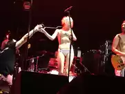 Popular Russian singer Alisa Vox naked on stage