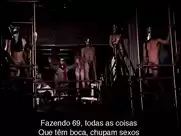 Explicit masturbation on stage