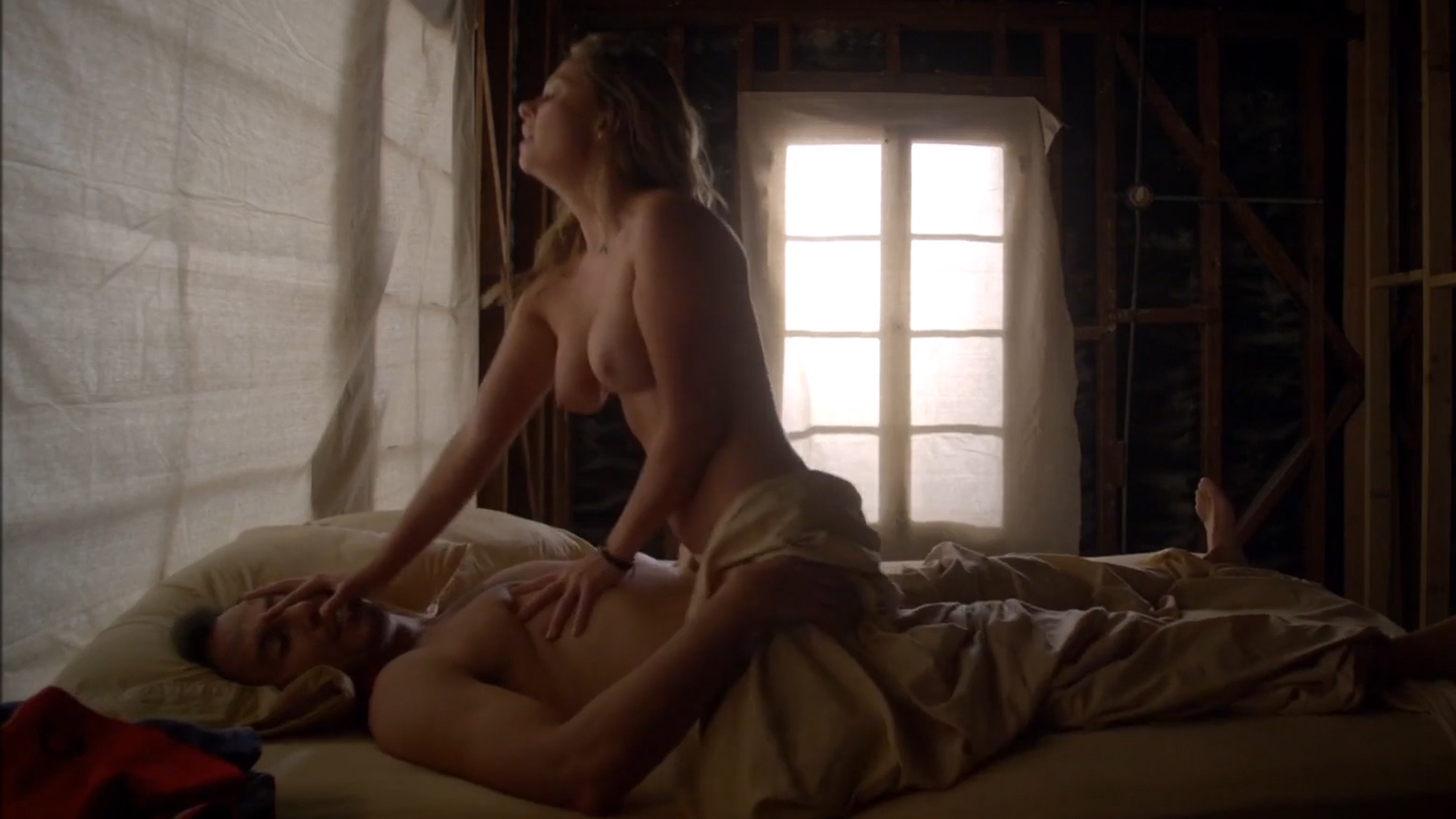 Madison McKinley (31 years) in nude sex scene from tv show Flaked (s02 e05,...