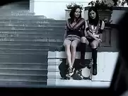 Candice Accola, Chloe Domont upskirt scene from On the Doll (2007)