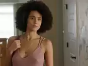 Nathalie Emmanuel, Britt Lower - Holly Slept Over(2020)
