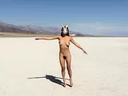 Naked Asian Art Performance of a beach unsimulated sex mainstream cinema