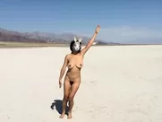 Naked Asian Art Performance of a beach unsimulated sex mainstream cinema