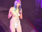 Miley Cyrus nude - Topless BDSM on Stage top movie sex scenes