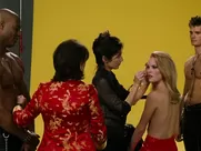 Catherine Keener, Elizabeth Berkley, Bridgette Wilson-Sampras nude in The Real Blonde (1997)